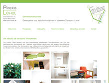 Tablet Screenshot of praxis-lehel.de